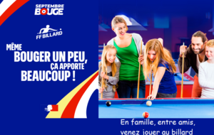 "SEPTEMBRE BOUGE" Billard : sport, santé.