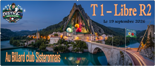 T 1- Libre R2 du DISTRICT des ALPES