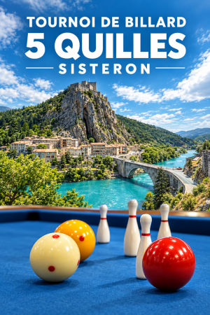 District des Alpes- Billard 5 quilles